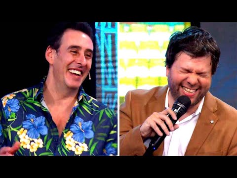 Rodrigo Vagoneta tempted Guido Kaczka with a series of jokes