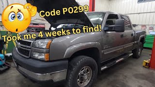 2007 Chevy Silverado 2500 DURAMAX with a P0299 code that almost kicked my butt!