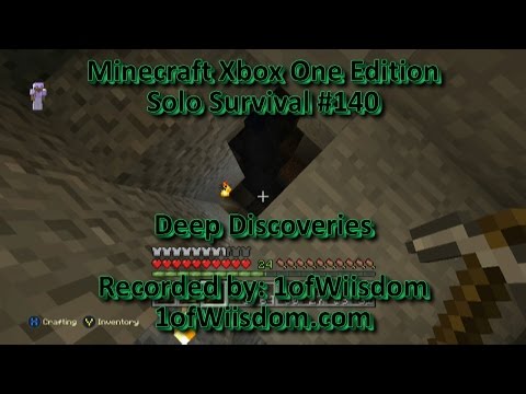 Minecraft Xbox One Solo Survival E140  - Deep Discoveries