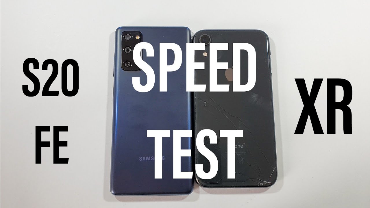 Samsung Galaxy S20 FE vs Iphone XR Speed Test
