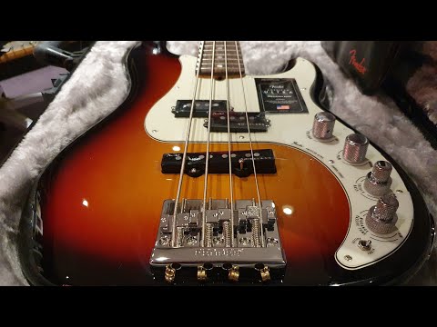 Fender American ULTRA Precision Bass PJ Ultraburst 2021 Model - Up Close Video Review