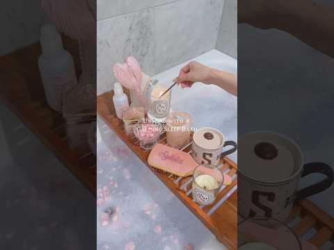 🧸Calming bath night #selfcare #asmr #aesthetic #bubblebath #nightcareroutine #cleangirl #fyp