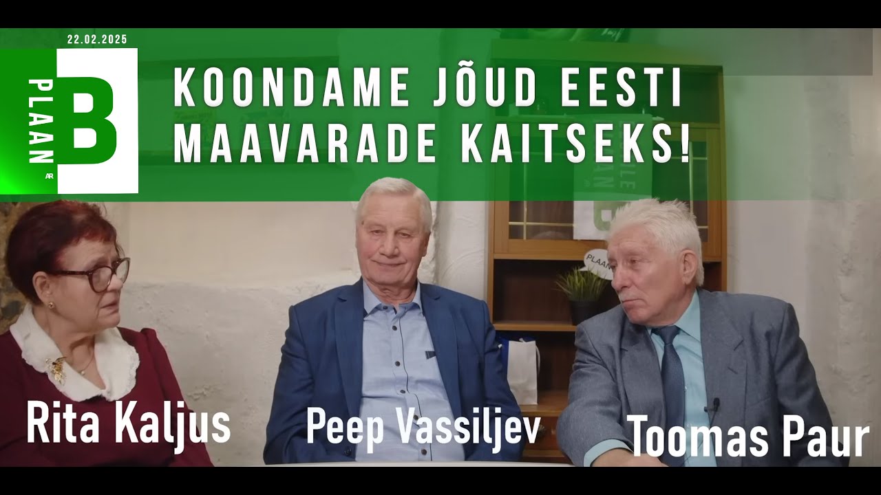 Peep Vassiljev ja Rita Kaljus Toomas Pauri autorisaates: Koondame jõud Eesti maavarade kaitseks!