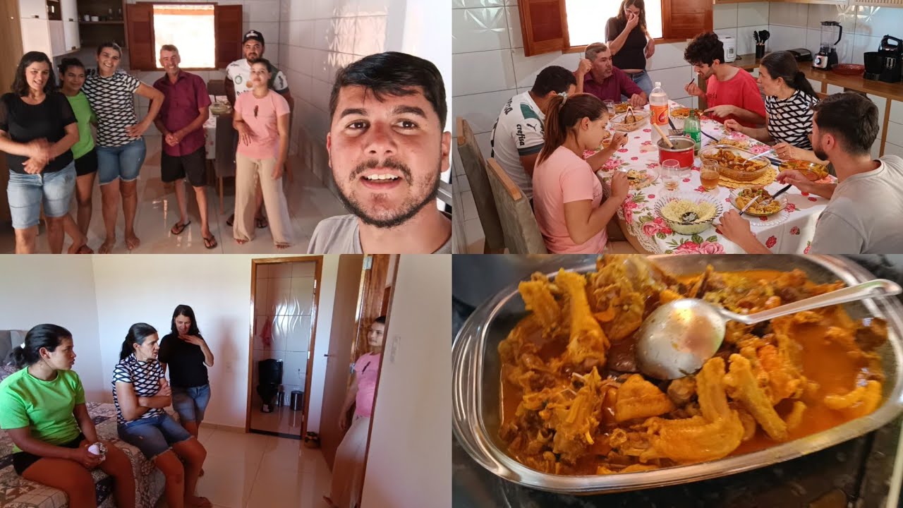 TIA VEIO CONHECER NOSSA CASA | FIZEMOS UM ALMOÇO ESPECIAL !!!