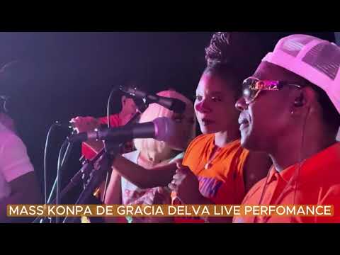Gracia DELVA pran Lwa pandan lap chante "LA SOUS" La. Mass Konpa ap bay leson koman yo jwe Konpa...