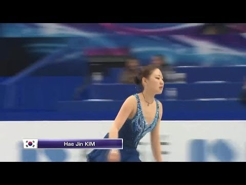 2014 WC 김해진 Hae Jin KIM SP Group Warm-up (720P No Commentary)