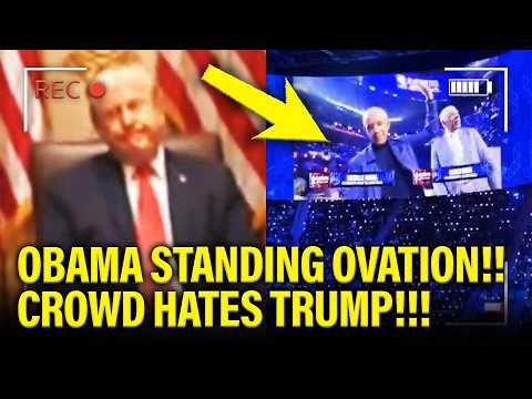 Trump LOSES IT as Obama GETS STANDING OVATION!!