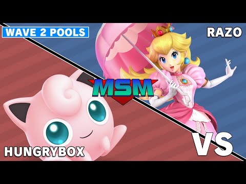 Offline MSM 241 - Liquid | Hungrybox (Jigglypuff) VS Razo (Peach) Wave 2 Pools