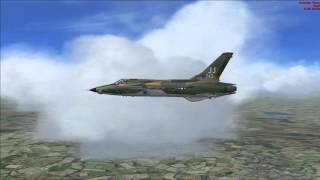 Republic F105F Thunderchief FSX Vietnan - Takhli to Korat (VTPI - VTUN) Thailand Wild Weasel