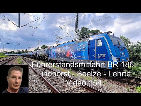 Führerstandsmitfahrt 186 Lindhorst - Seelze - Lehrte / Video 154