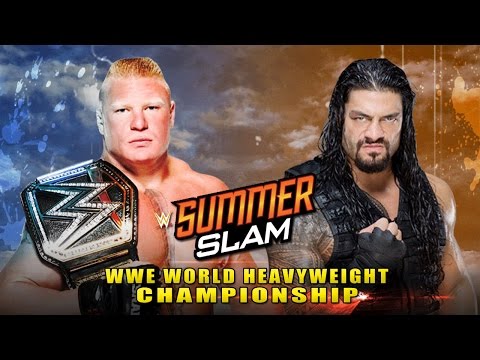 WWE Summerslam 2015 - Brock Lesnar vs Roman Reigns Match HD