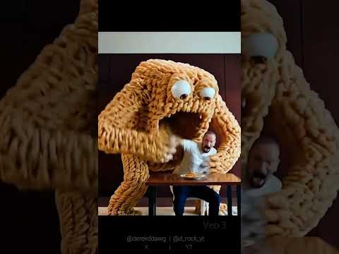 Spaghetti Eats Will Smith. Google VEO 3 is nuts! Pt 1 #veo #veo3 #aivideo