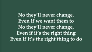 They&#39;ll Never Change - Tatiana Moroz (Dance Moms) - Lyrics