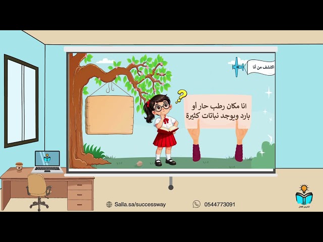 النباتات تعيش في أماكن كثيرة -علوم أولى ابتدائي - ف١ -١٤٤٨هـ