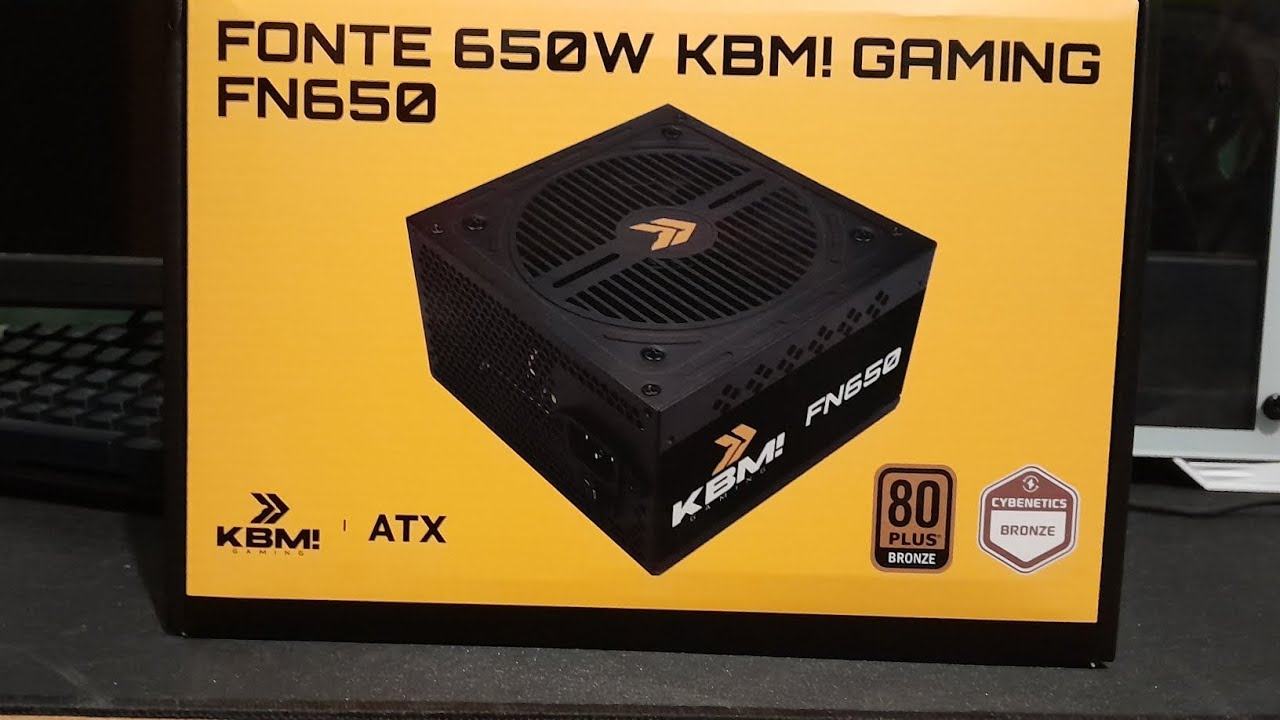 FONTE GAMER KBM DE 650W, MUUITO BOA