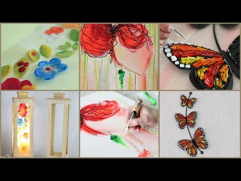 ManosalaObraTv 2019 Programa 63 - Marcadores Acrílicos - Mariposa  Mosaiquismo - Luminaria en Fibro