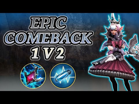 EPIC COMEBACK 1V2 MID LANE BURST CP MALENE - VAINGLORY 5V5 GAMEPLAY