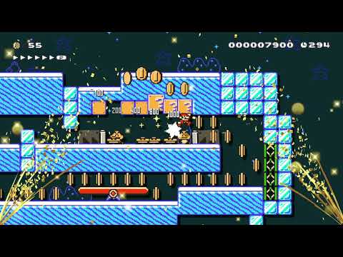★マリオの運動不足のためにロングスピラン★ ●Spillan♪ by おやじギャグ 🍄 Super Mario Maker 2 #agx 😶 No Commentary