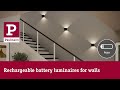 Paulmann Nyora rechargeable wall light IP44, black