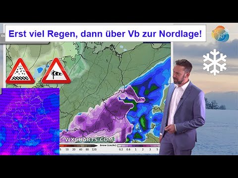 After rain, a Vb position, then a change to a northerly position? Weather forecast January 1-7, 2...