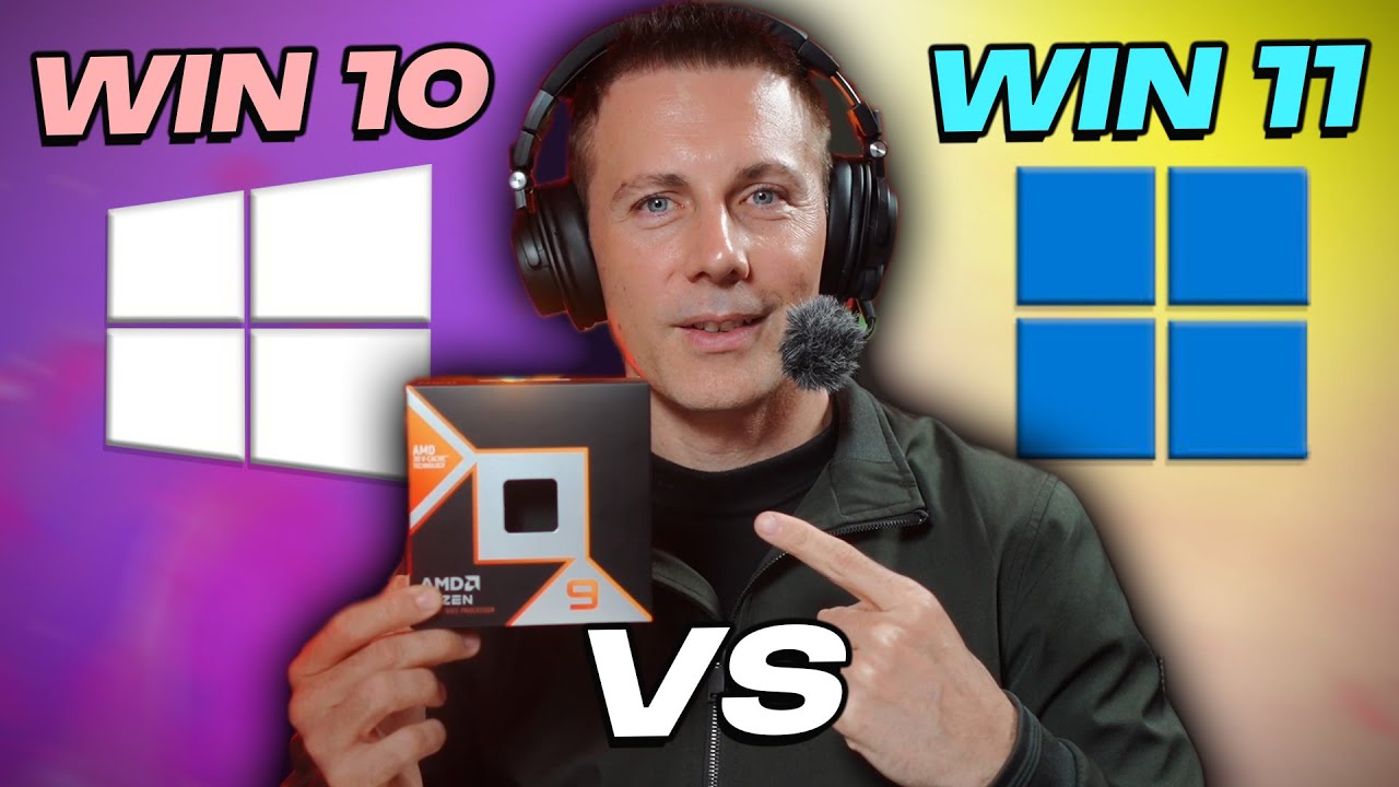Windows 10 vs 11 - 9800X3D and 9950X3D - YouTube