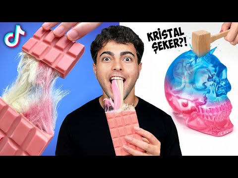 TikTok'taki EN TREND YİYECEKLERİ DENEDİK !!