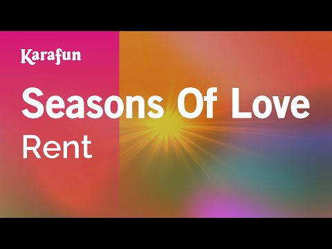 Seasons of Love - Rent (musical) | Karaoke Version | KaraFun