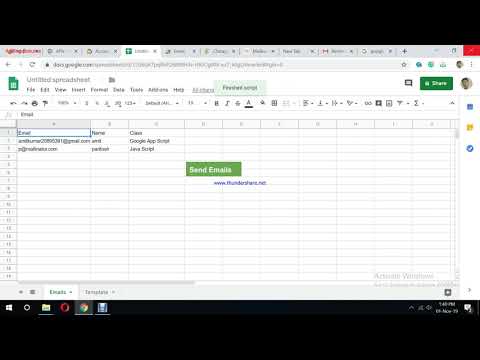 C Simplify IT-  Sending Emails using Google Script.