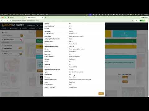 How to Import Graded Cards from eBay to TheHobbyNetwork.com