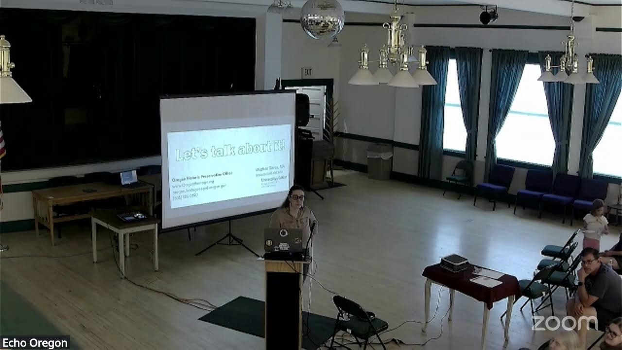 Echo Oregon History Public Forum