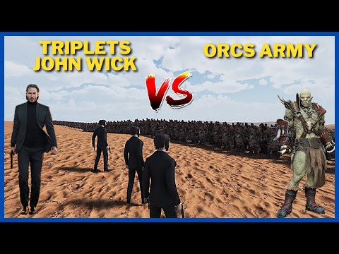 Can Triplets John Wicks confront 150.000 Orcs in Desert Dunes invasion?