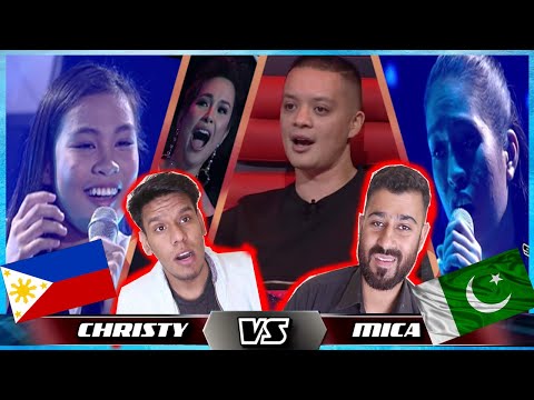 The Voice Teens Philippines Battle Round Christy vs  Mica Ave Maria Reaction