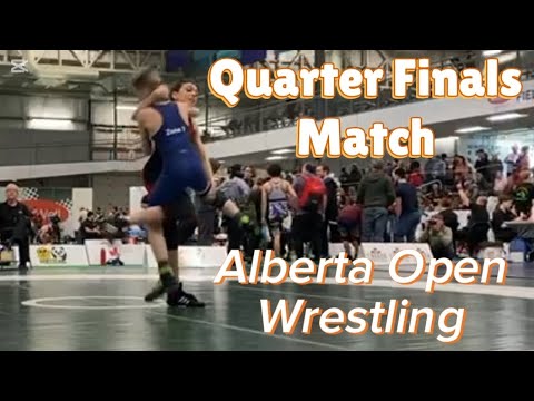 Alberta Open Wrestling Tornament in Edmonton - Davi Fonseca Quarter Finals Match