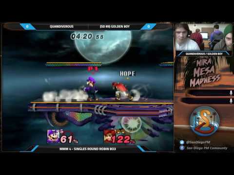MMM 6 - Quandiverous (Luigi) vs. Golden Boy (Roy) - PM Round Robin - Project M