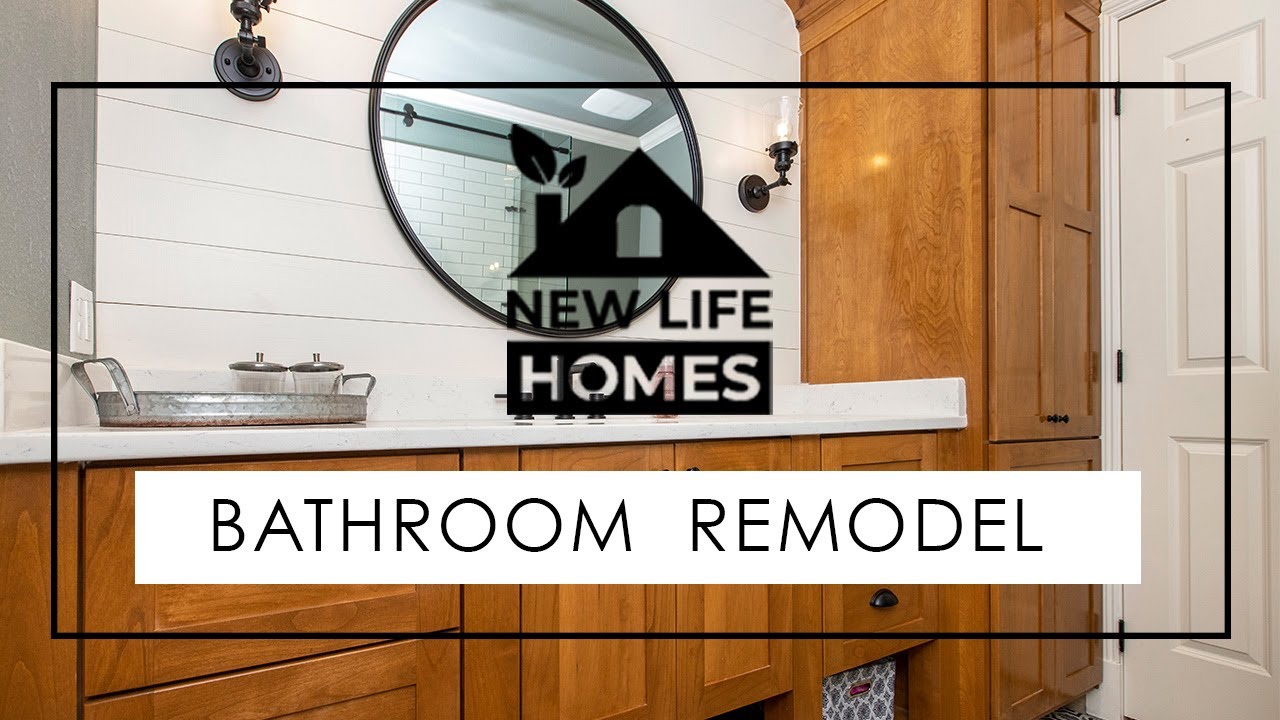 Before And After - Norwood Custom Designed Bathroom Remodel - New Life Homes