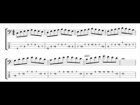 Bass Exercise in C Hanon Part 1