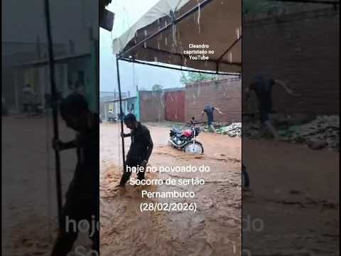 muita chuva no socorro sertão de Pernambuco