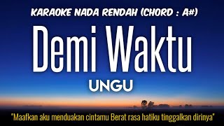 Download lagu Ungu - Demi Waktu Karaoke Lower Key Nada Rendah HD HQ -2 mp3