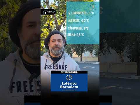 FRIO NA FRONTEIRA OESTE!