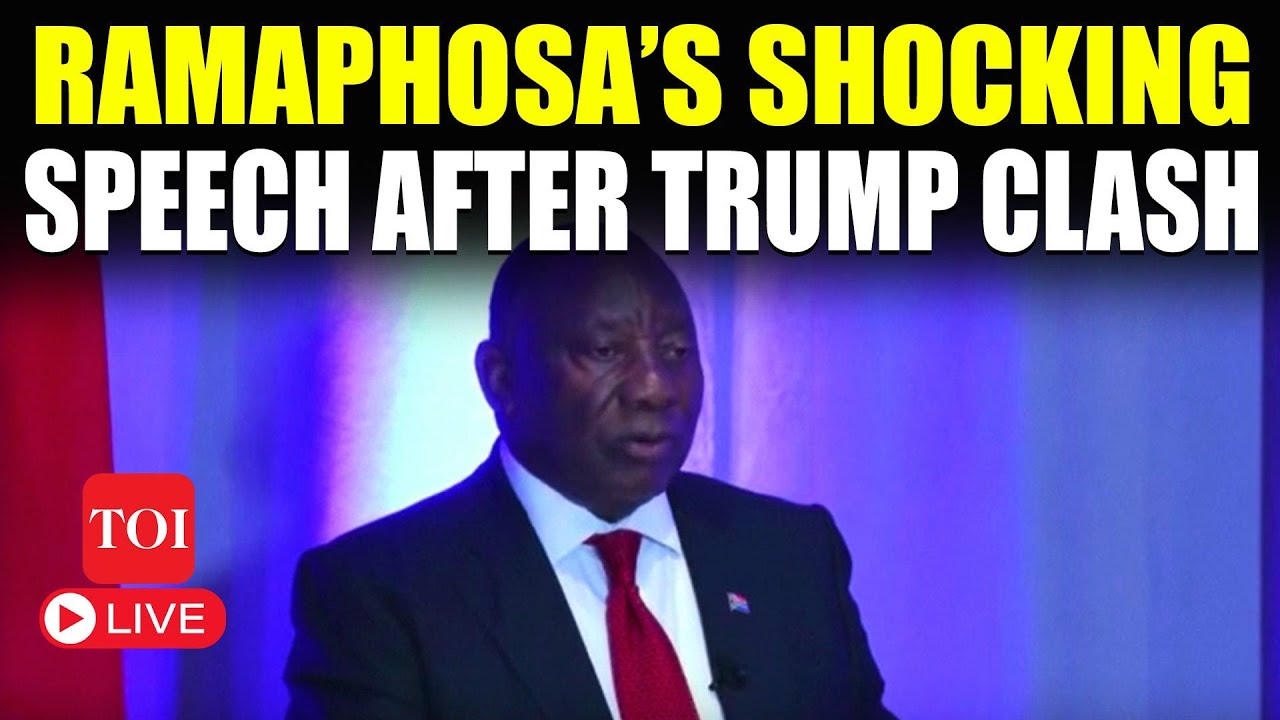 Cyril Ramaphosa LIVE: ‘I’m SORRY But We Won’t…’: South Africa President’s Speech After Trump Clash