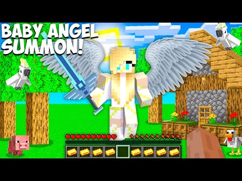 King Noob - HOW to SUMMON BABY ANGEL FROM HEAVEN in Minecraft ??? BABY ANGEL
