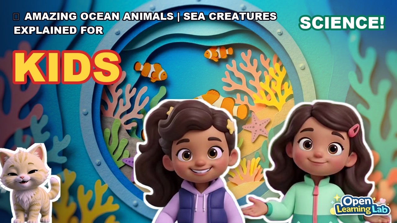 🌊 Amazing Ocean Animals | Sea Creatures Explained for Kids