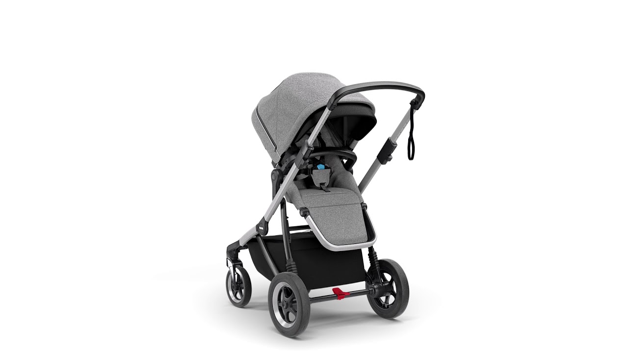 Thule Sleek Grey melange - Feture: Reversible seat