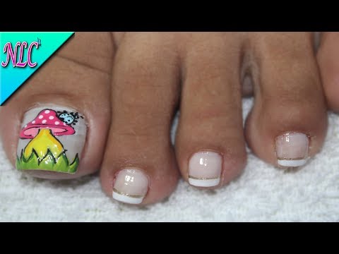 DECORACIÓN DE UÑAS PARA PIES HONGO🍄 – FUNGI NAIL ART🍄 -NLC