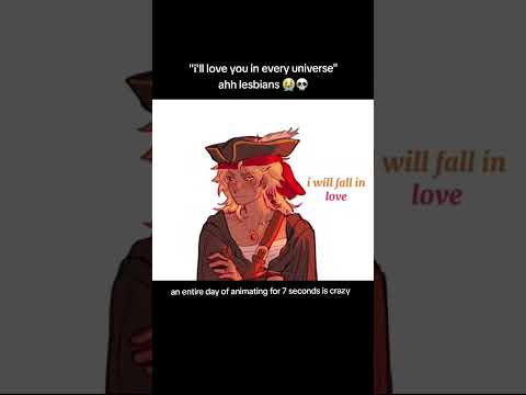 i come bearing doomed yuri #wlw #ocs #animation #ocanimation #animatic #animationmeme #digitalart