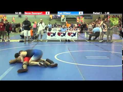 FILA Cadet 54 KG Devan Davenport vs. Paul Fitterer