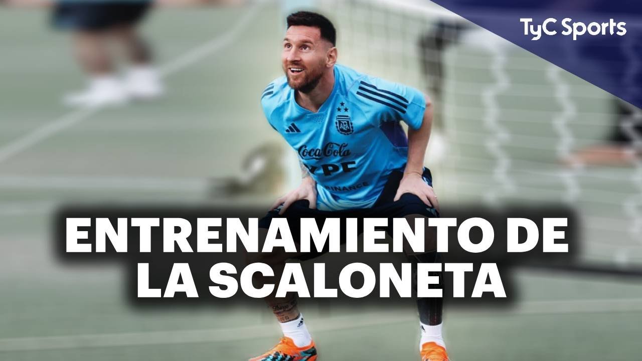 GOLAZO DE MESSI EN EL ENTRENAMIENTO DE ARGENTINA ⚽ LA SCALONETA PIENSA EN PARAGUAY Y PERÚ 🔥