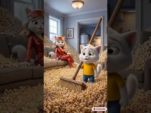 القط مياو عاوز يعمل جبل فشار 😅 #shorts  #meow  #youtubeshorts