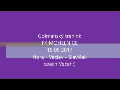 Goalkeeper training - FK Mohelnice 15 05 2017