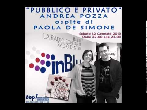 Andrea Pozza intervistato da Paola De Simone per Pubblico e Privato in onda su Radio InBlu